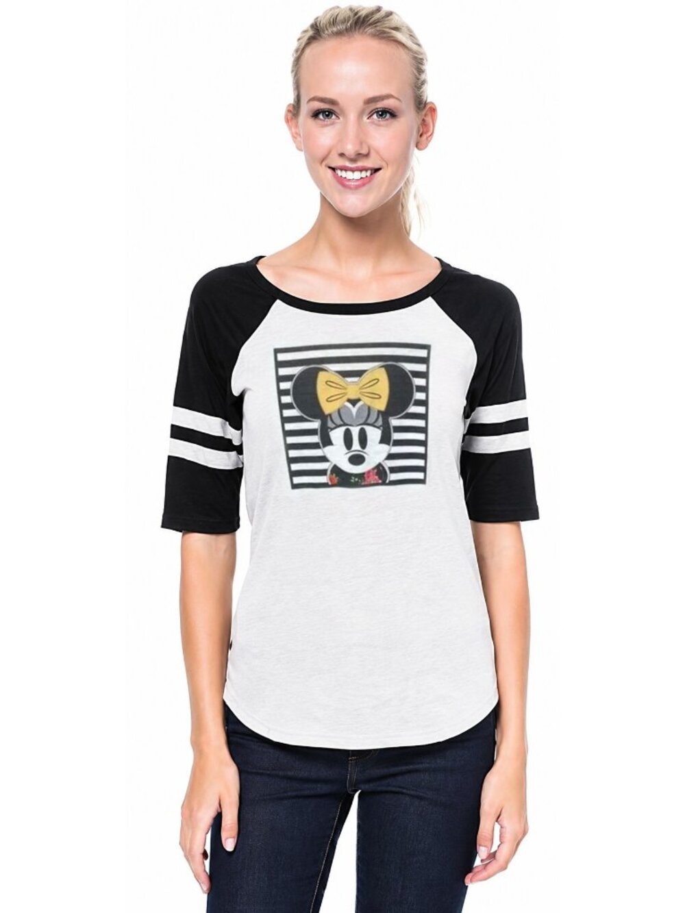 Minnie Mouse Raglan tshirt‎